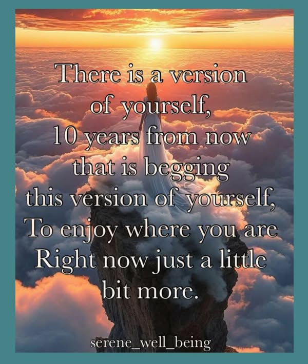 Beverly Carrick - Enjoy the present, a message from future you