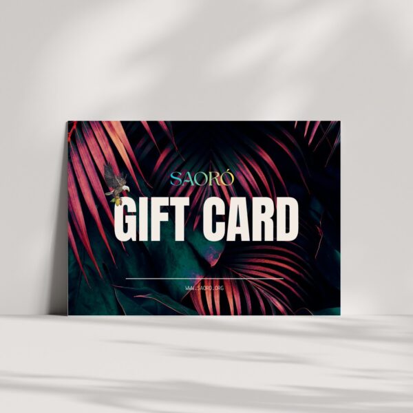 Black and Gray Minimalist Card Mockup Instagram Post Gift Card